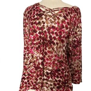 Alfred Dunner plus size 3X Stylish Women's Multicolor tunic top